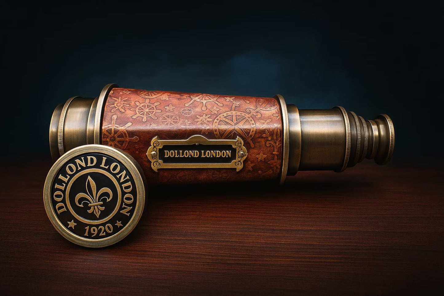 Dollond London 1920 Brass Telescope – Vintage Nautical Spyglass (50.8 cm)