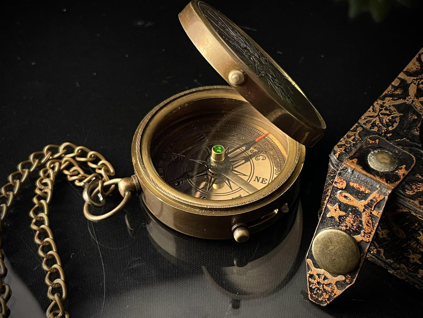 Handmade Brass Pocket Compass – Nautical Gift