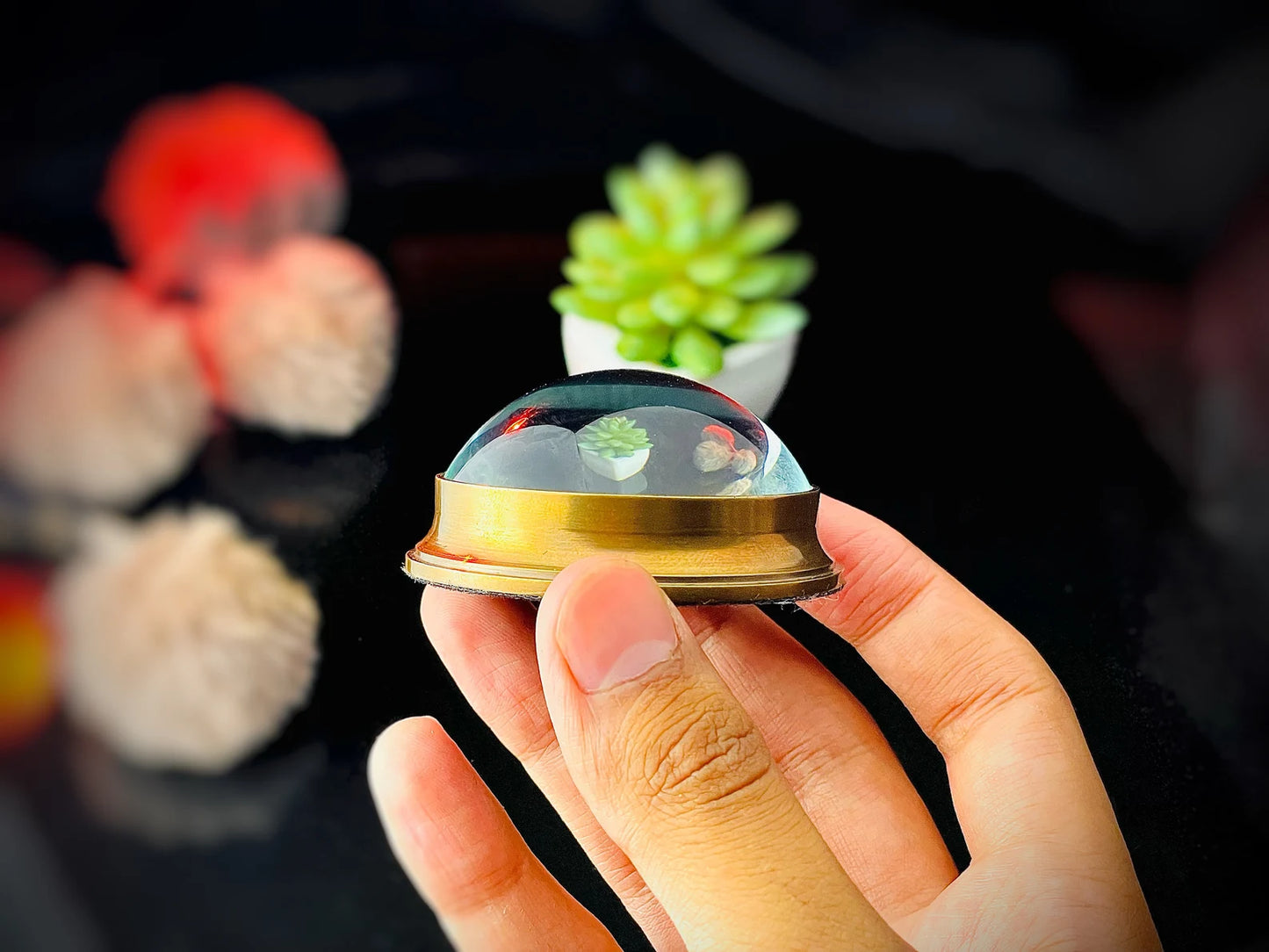 Vintage Brass Compass Paperweight – Nautical Gift