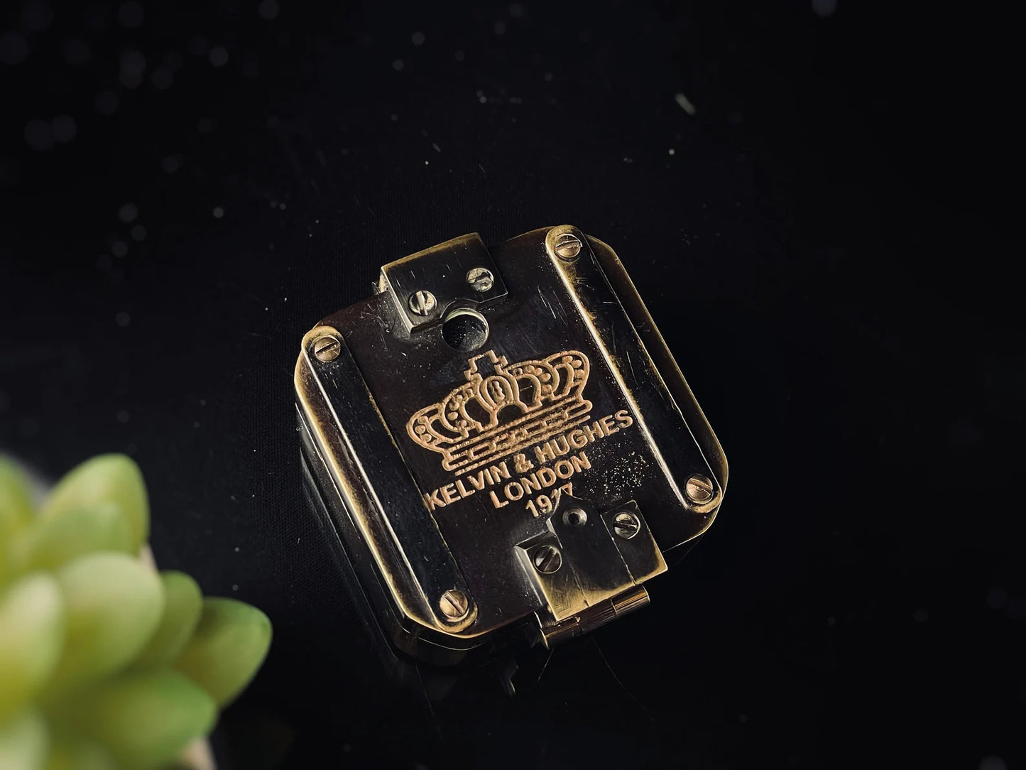 Antique-Style Brass Military Compass – Handmade