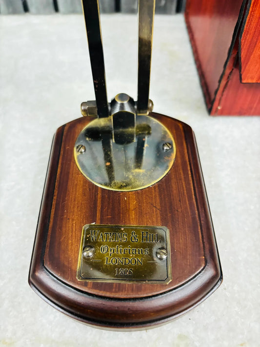 Watkins & Hill London 1805 Replica Table Clock – Vintage Brass Desk Décor