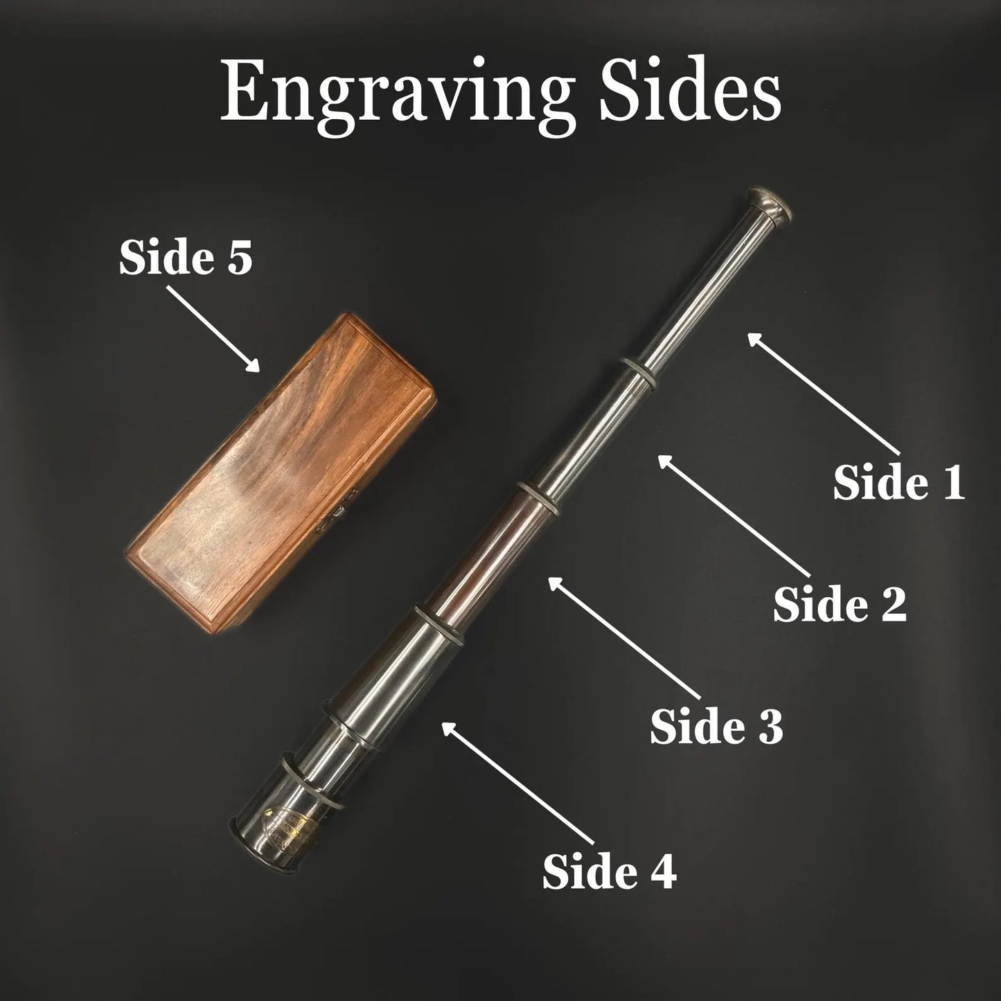 Personalized Telescope for Adults & Kids – Nautical Spyglass