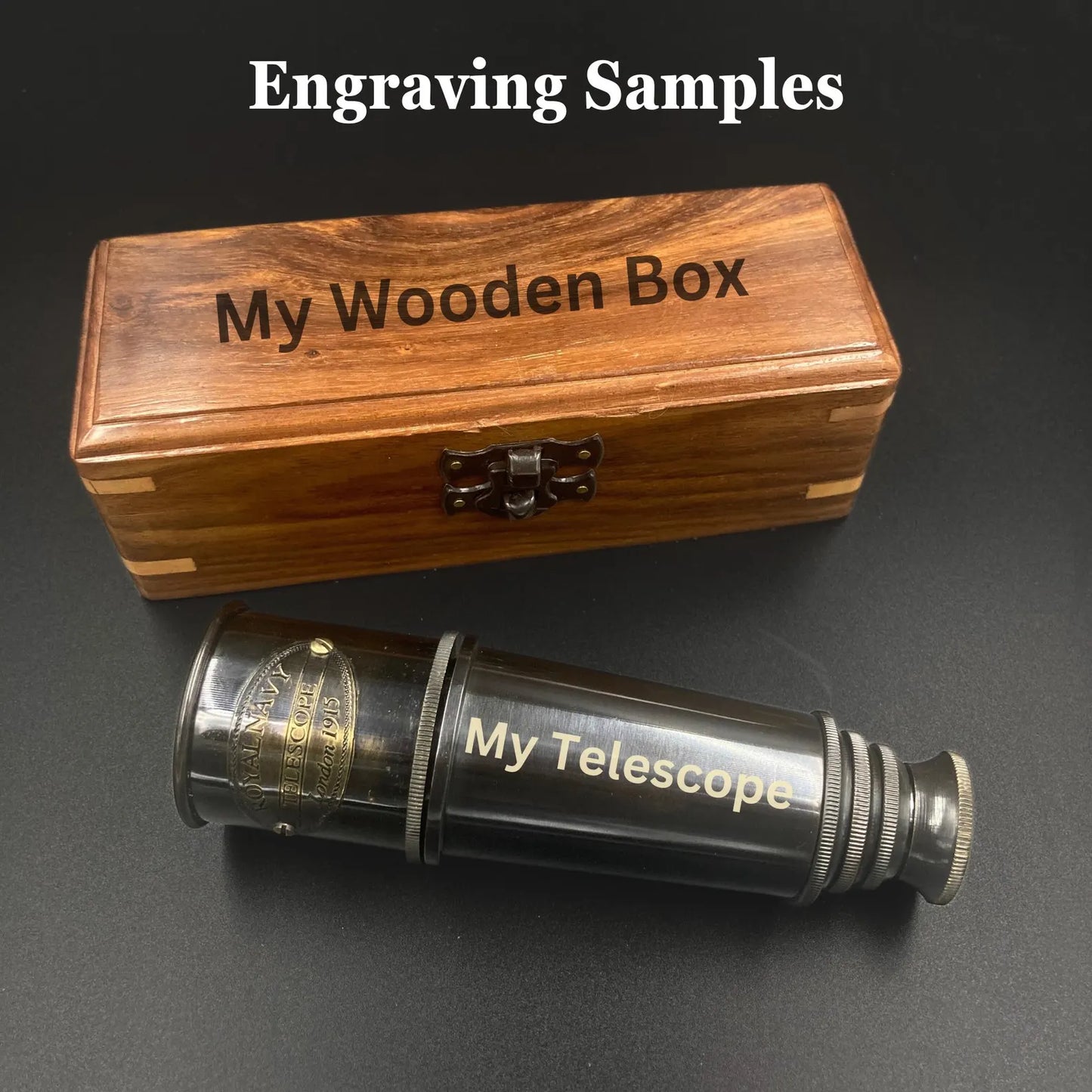 Personalized Telescope for Adults & Kids – Nautical Spyglass