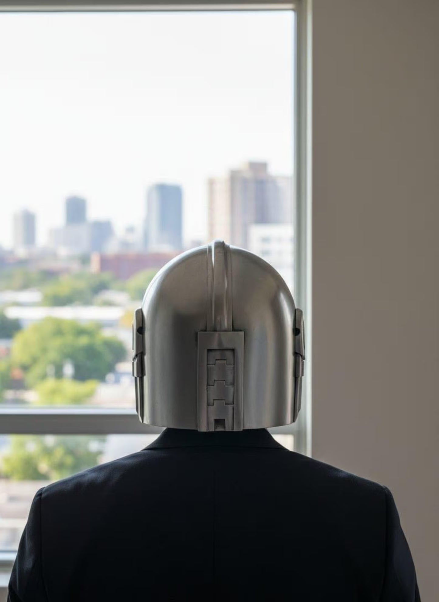 Beskar Mandalorian Helmet – Handmade Steel Cosplay Armor (Adult Size)