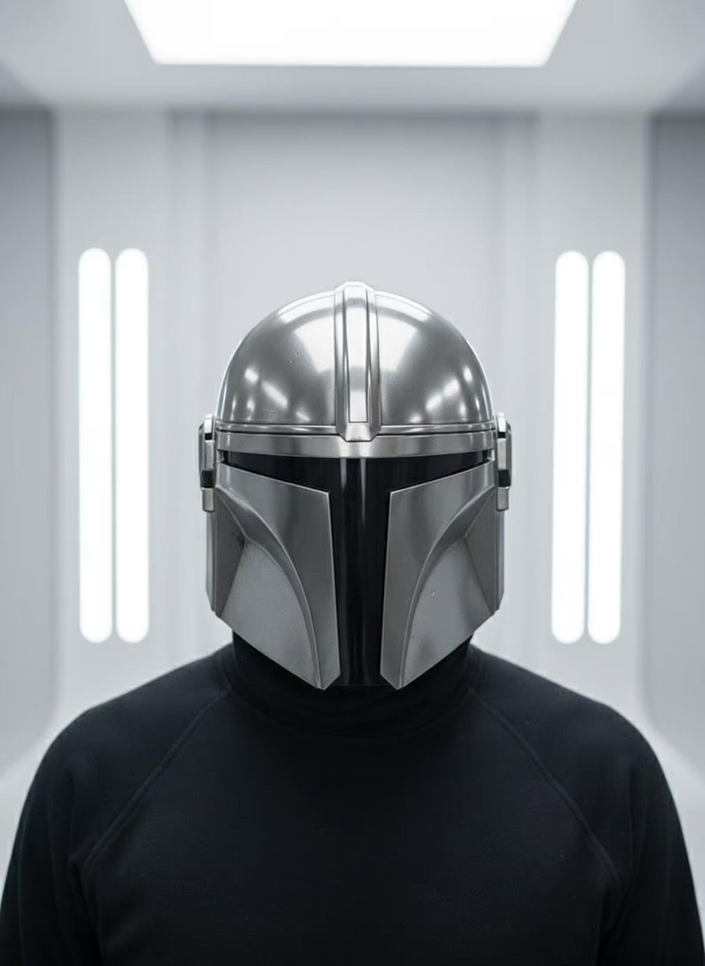 Beskar Mandalorian Helmet – Handmade Steel Cosplay Armor (Adult Size)