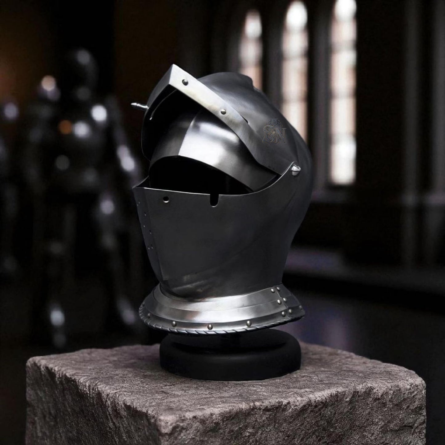 Gothic Armet Helmet – Handmade Steel Medieval Knight Full-Face Armor