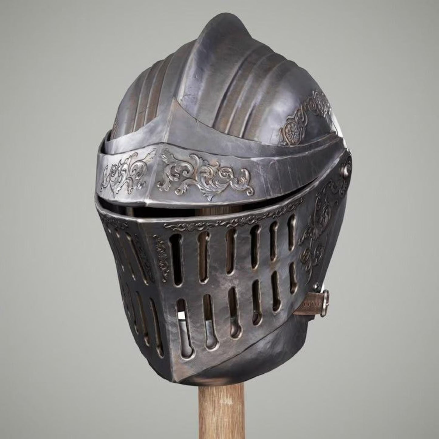 Lothric Drakeblood Knight Steel Helmet – Dark Souls Inspired Cosplay Armor
