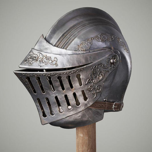 Lothric Drakeblood Knight Steel Helmet – Dark Souls Inspired Cosplay Armor