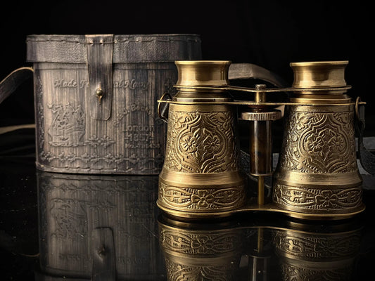 Vintage Brass Binoculars – Handmade Nautical Décor & Travel Gift