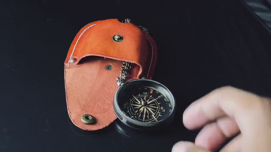 Handmade Brass Pocket Compass – Vintage Nautical Gift