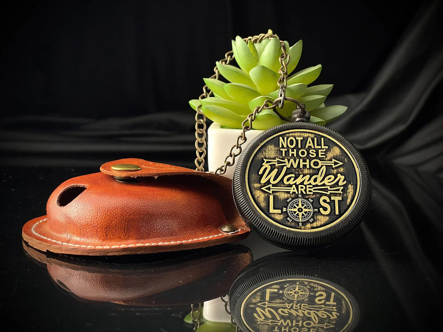 Handmade Brass Pocket Compass – Vintage Nautical Gift