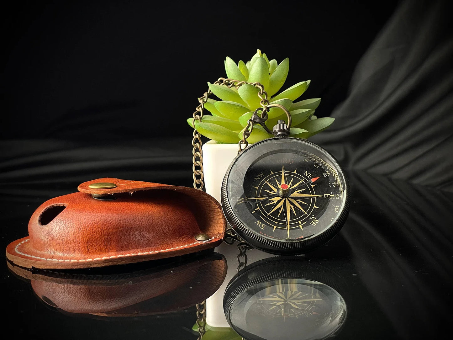 Handmade Brass Pocket Compass – Vintage Nautical Gift