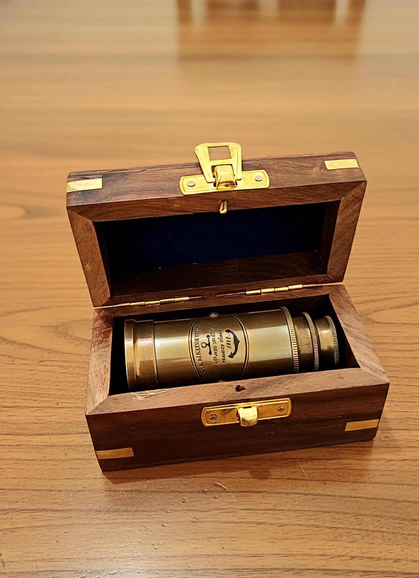 Mini Brass Spyglass Telescope 6″ – Vintage Nautical Gift